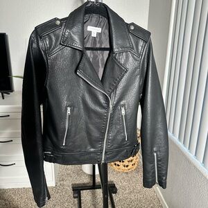 Top Shop - Black Leather Jacket- US Size 6